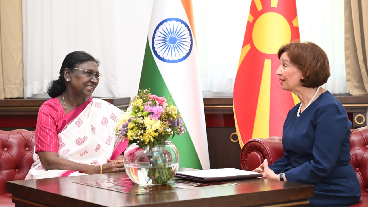 India, North Macedonia seek deeper trade and strategic ties during landmark presidential meeting