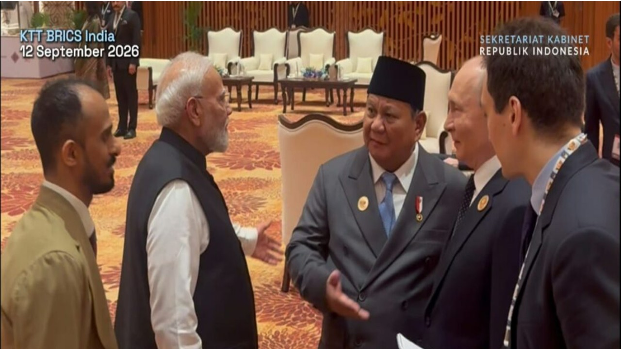 Prabowo Shares Warm Exchange with Modi, Putin ahead of BRICS Summit