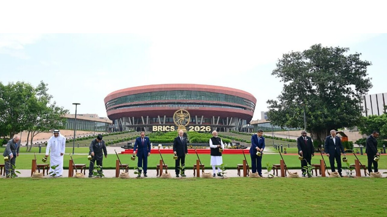 Prabowo Joins BRICS Leaders in Banyan Tree Planting Ceremony in New Delhi